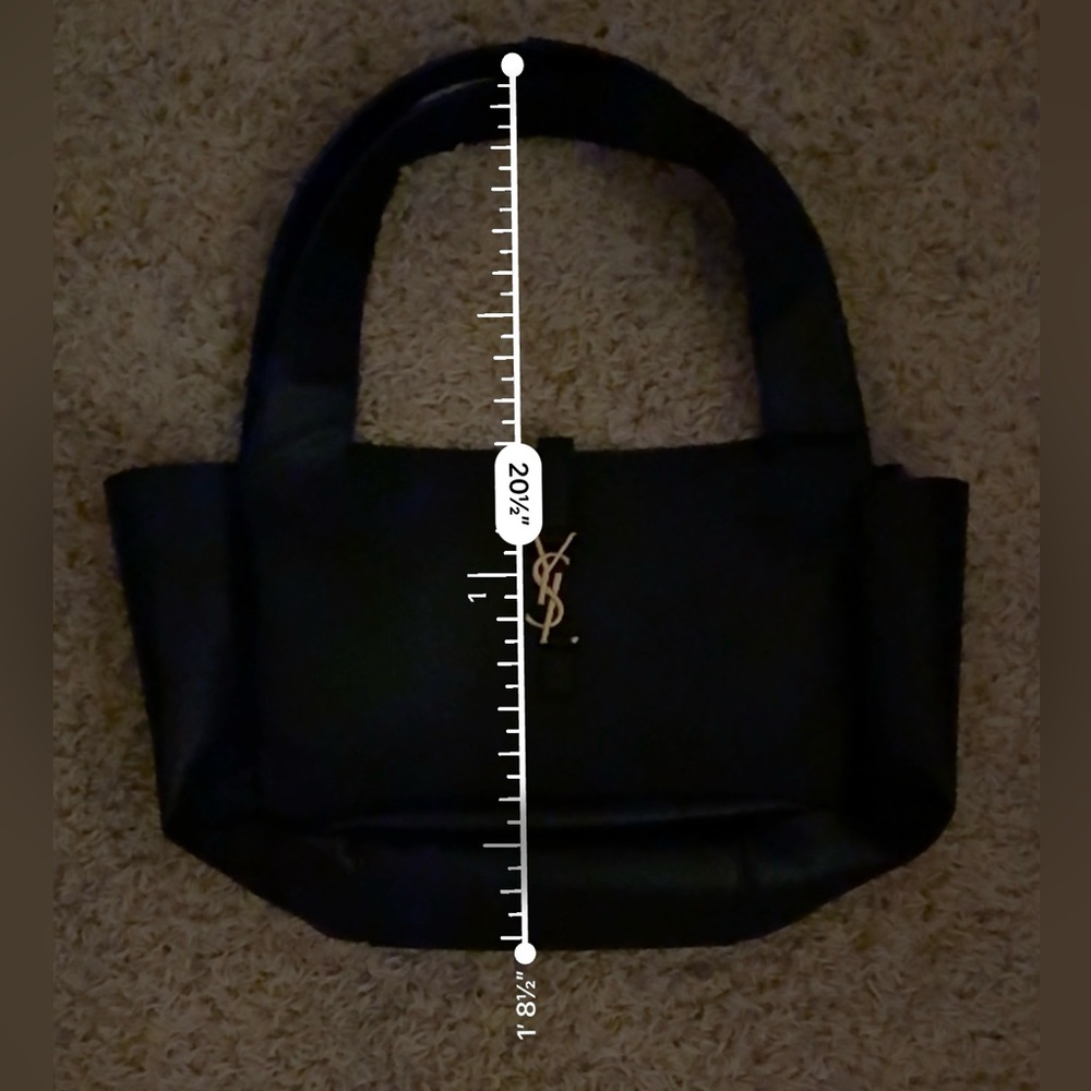 YSL Black Leather Tote Bag - Picture 8 of 8